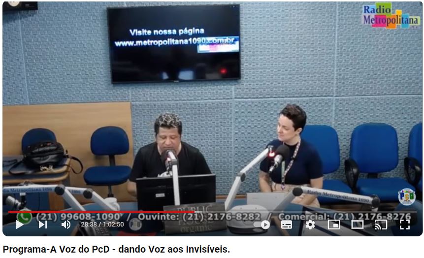 No momento, você está visualizando Programa “A voz do PCD” da Rádio Metropolitana com a participação da Psicóloga Bianca Machado